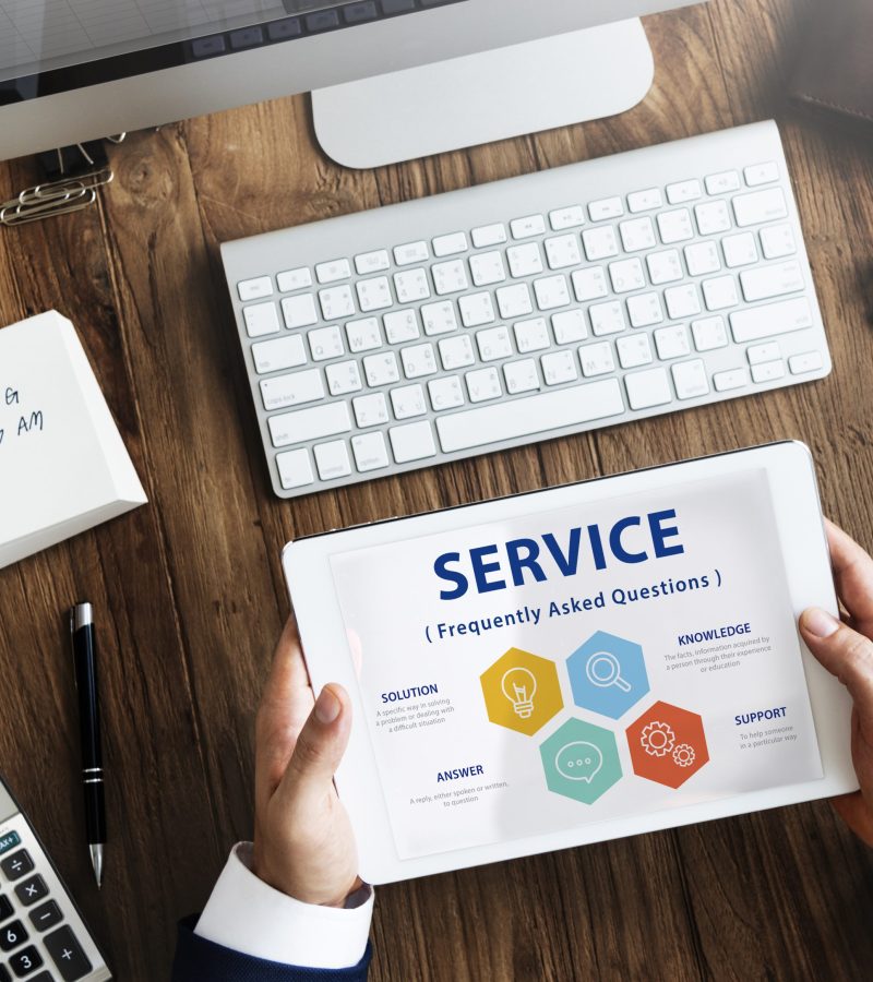 Customer Service FAQs Illustration